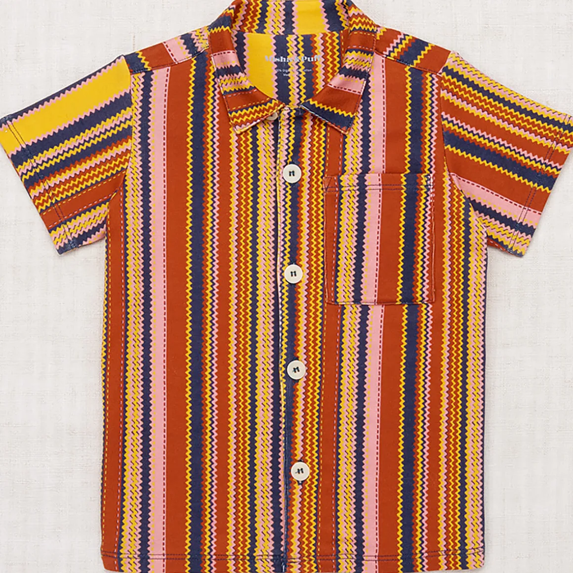 Sonny Top in Cedar Zigzag by Misha & Puff - Last Ones In Stock - 3-6 Years