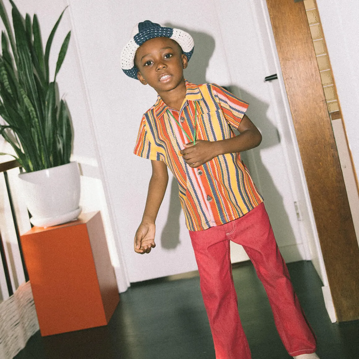 Sonny Top in Cedar Zigzag by Misha & Puff - Last Ones In Stock - 3-6 Years