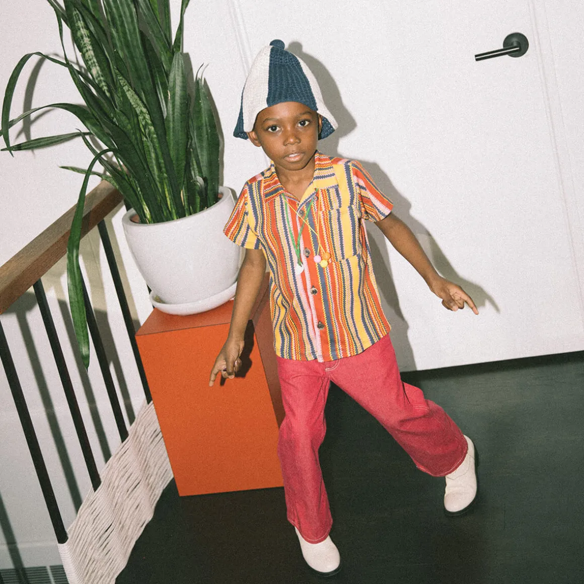 Sonny Top in Cedar Zigzag by Misha & Puff - Last Ones In Stock - 3-6 Years