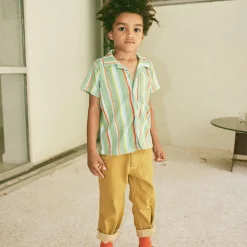 Sonny Top in Mojave Watercolour Stripe by Misha & Puff - Last Ones In Stock - 2-3 Years