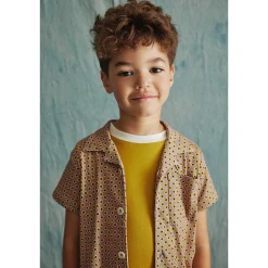 Sonny Top in Pewter Flower Dot by Misha & Puff - Last Ones In Stock - 2-6 Years