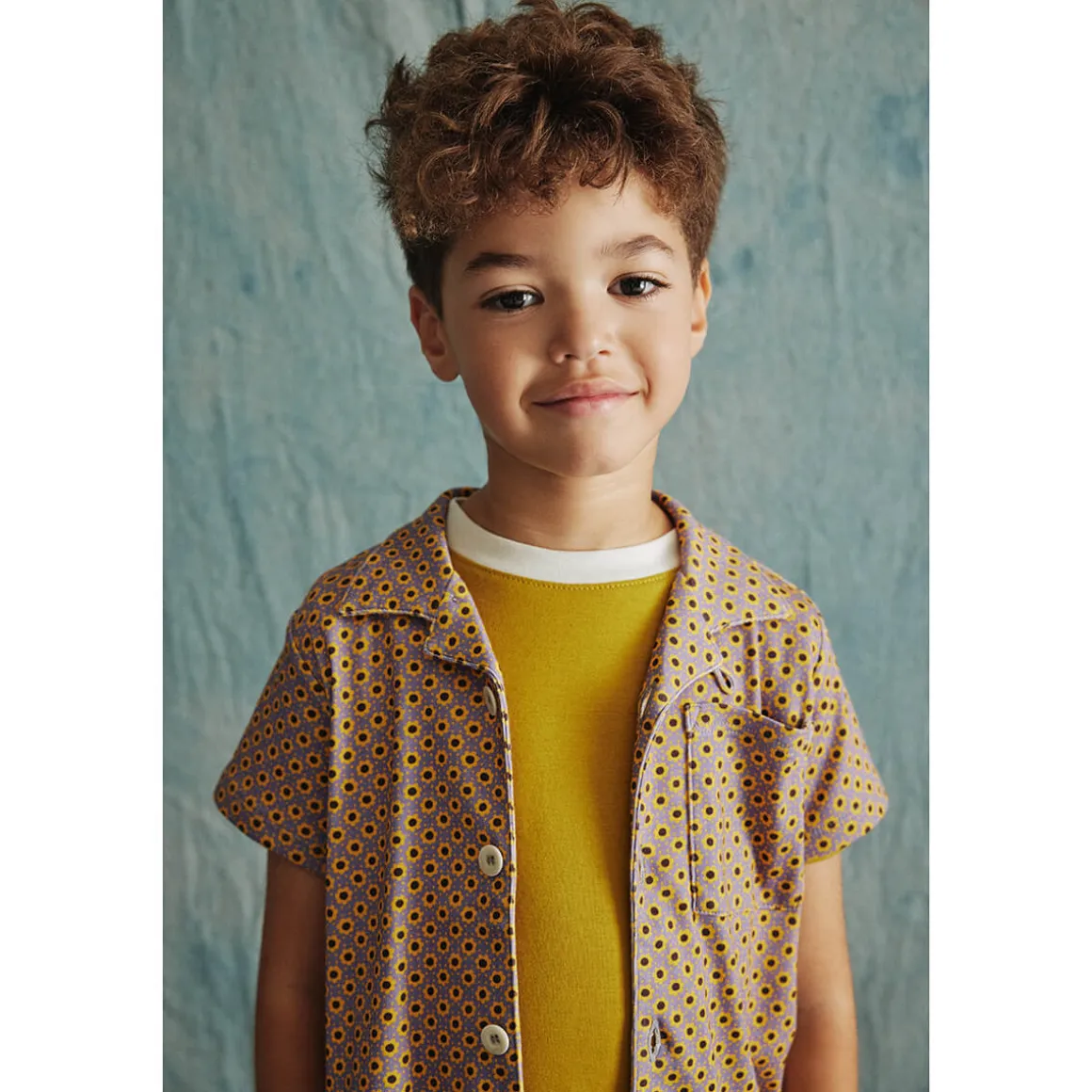Sonny Top in Pewter Flower Dot by Misha & Puff - Last Ones In Stock - 2-6 Years