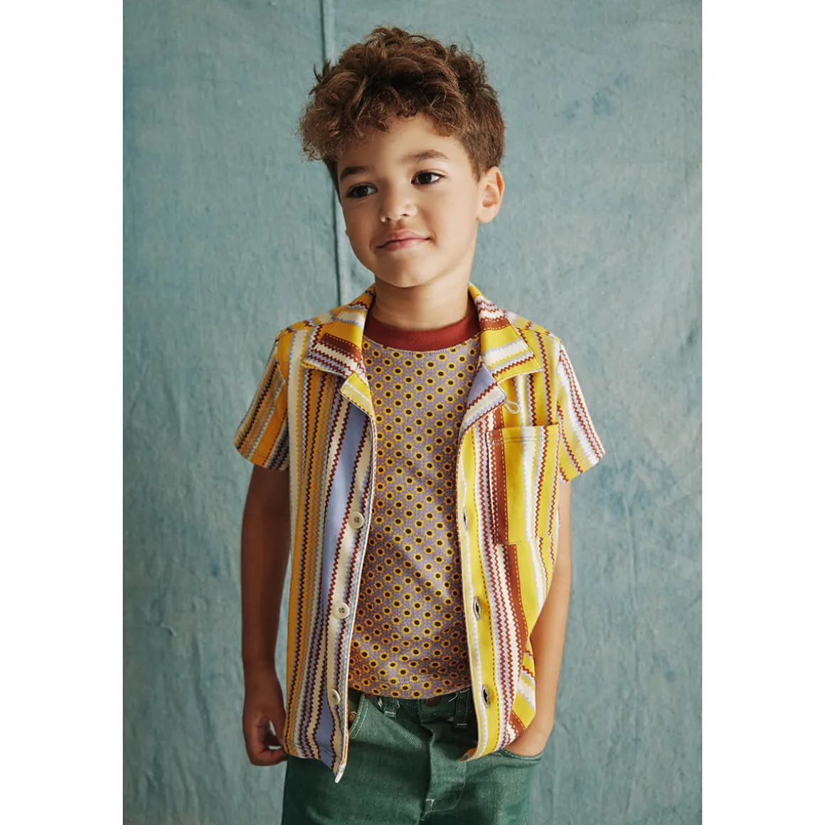 Sonny Top in Zest Zigzag by Misha & Puff
