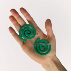Spiral Clip in Green by Chunks
