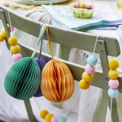 Spring Bunny Small Felt Egg Garland by Talking Tables