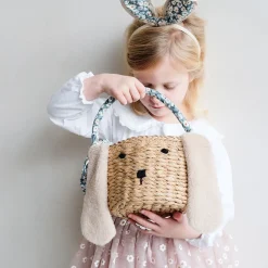 Spring Easter Basket in Green Daisy by Mimi & Lula