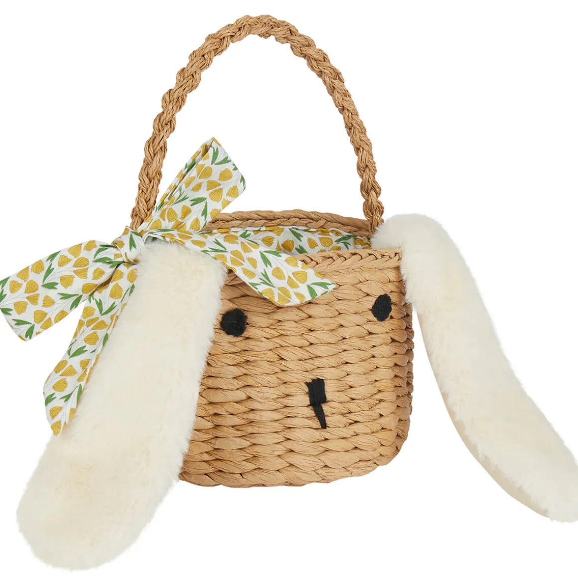 Spring Easter Basket in Yellow Floral by Mimi & Lula
