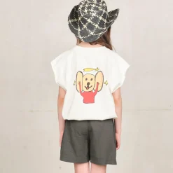 Squab Kids Top in White by The Animals Observatory