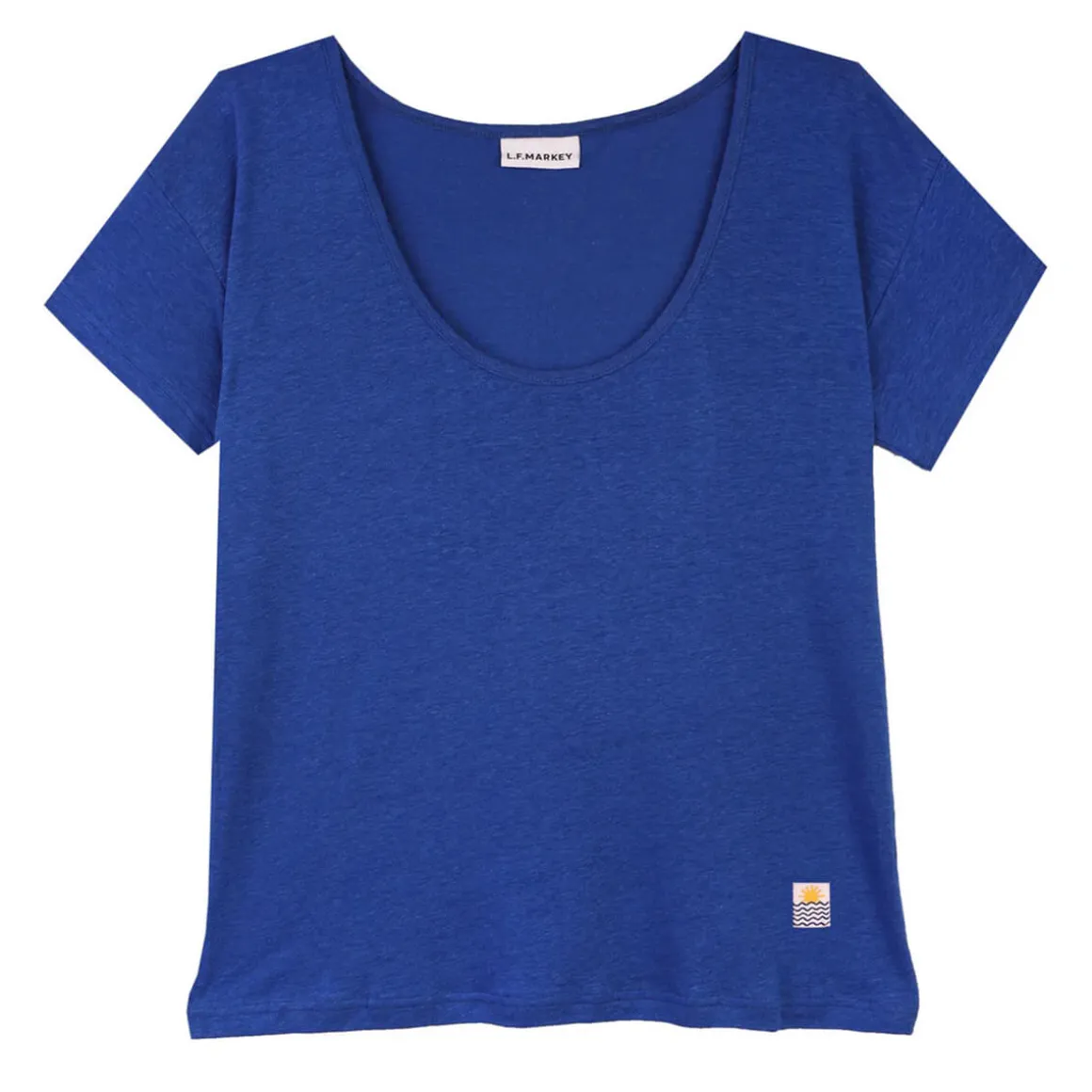 Square Cut Tee in Cobalt by L.F.Markey - Last Ones In Stock - UK 6-8
