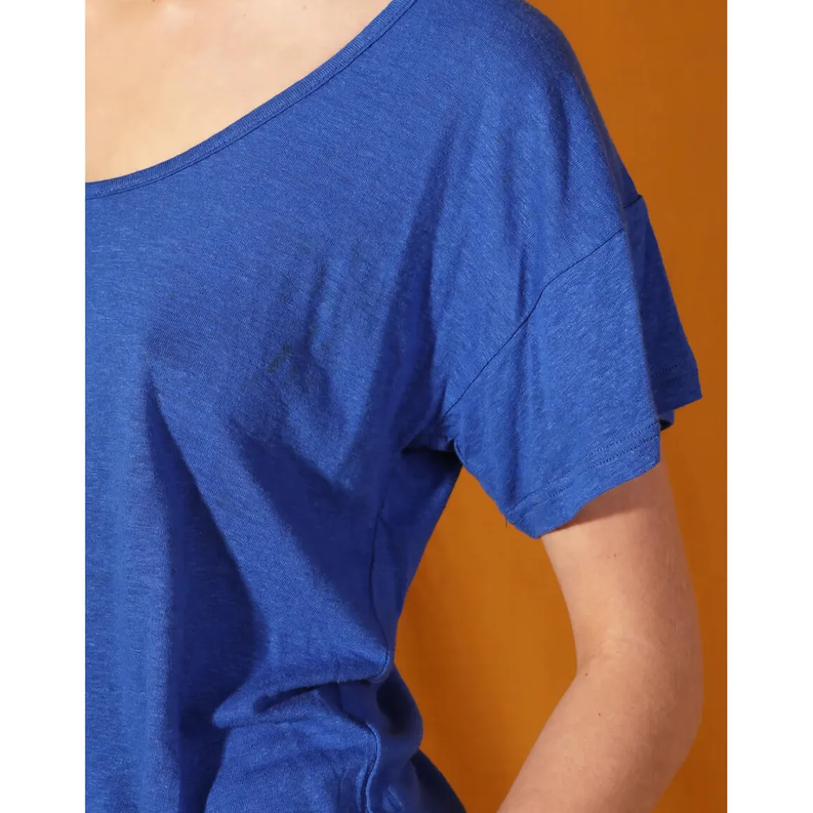 Square Cut Tee in Cobalt by L.F.Markey - Last Ones In Stock - UK 6-8