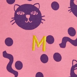Squiggly Cats Sweatshirt in Pink by Mini Rodini