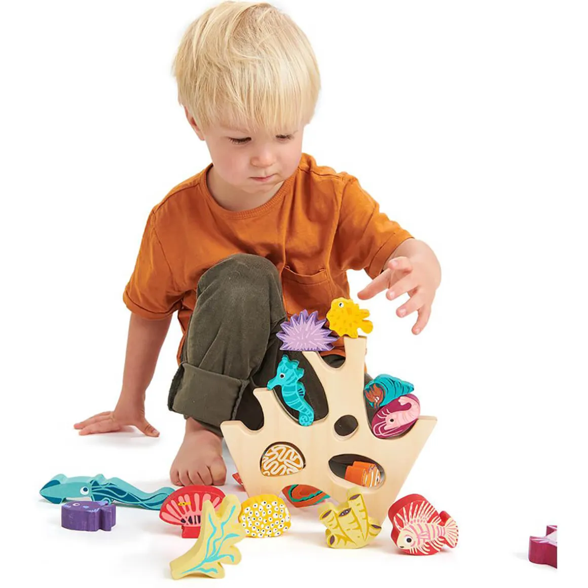Stacking Coral Reef by Tender Leaf Toys