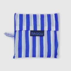 Standard Bag in Blue Painted Stripe by Baggu