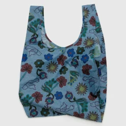 Standard Bag in Digital Denim Birds by Baggu