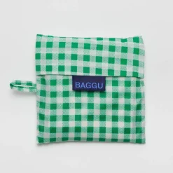 Standard Bag in Green Gingham by Baggu