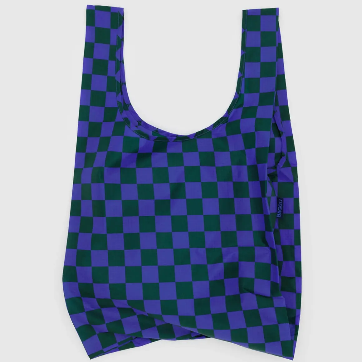 Standard Bag in Iris Green Check by Baggu