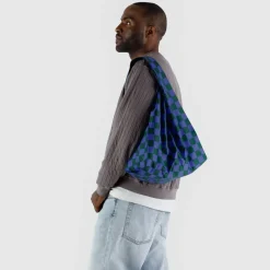 Standard Bag in Iris Green Check by Baggu