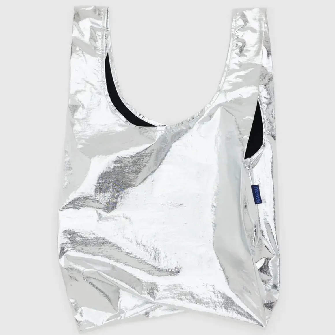 Standard Bag in Metallic Silver by Baggu