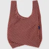 Standard Bag in Pink Brown Check by Baggu
