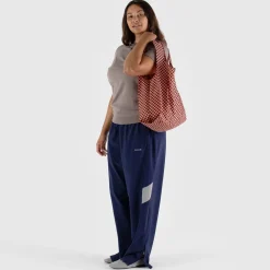 Standard Bag in Pink Brown Check by Baggu