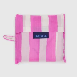 Standard Bag in Pink Painted Stripe by Baggu