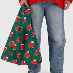 Standard Bag in Puffer Snoopy Red by Baggu