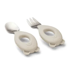 Stanley Baby Cutlery in Mr Bear / Sandy by Liewood
