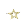 Star Hair Clip in Beige Gloss by Bon Dep