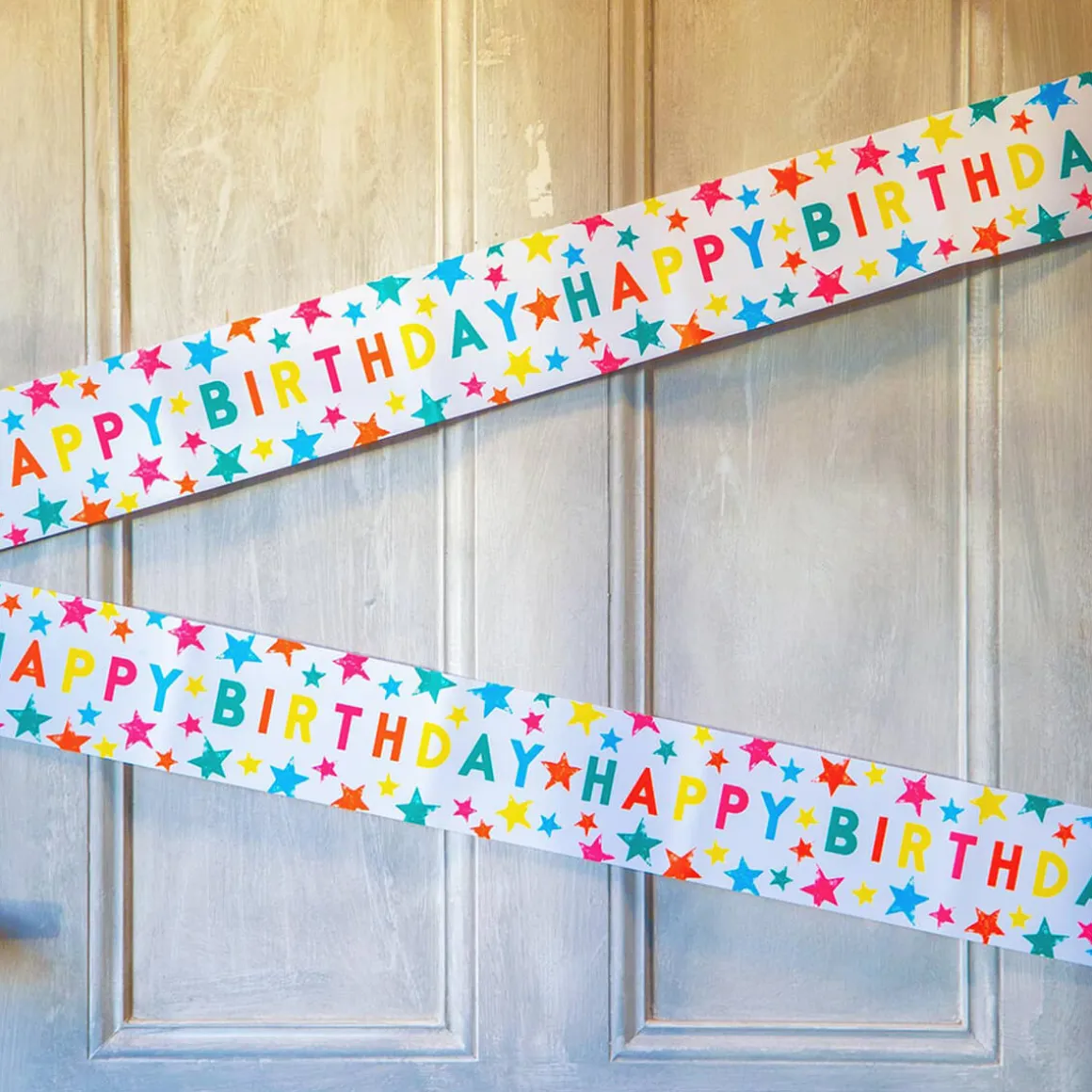 Star Happy Birthday Banner by Talking Tables