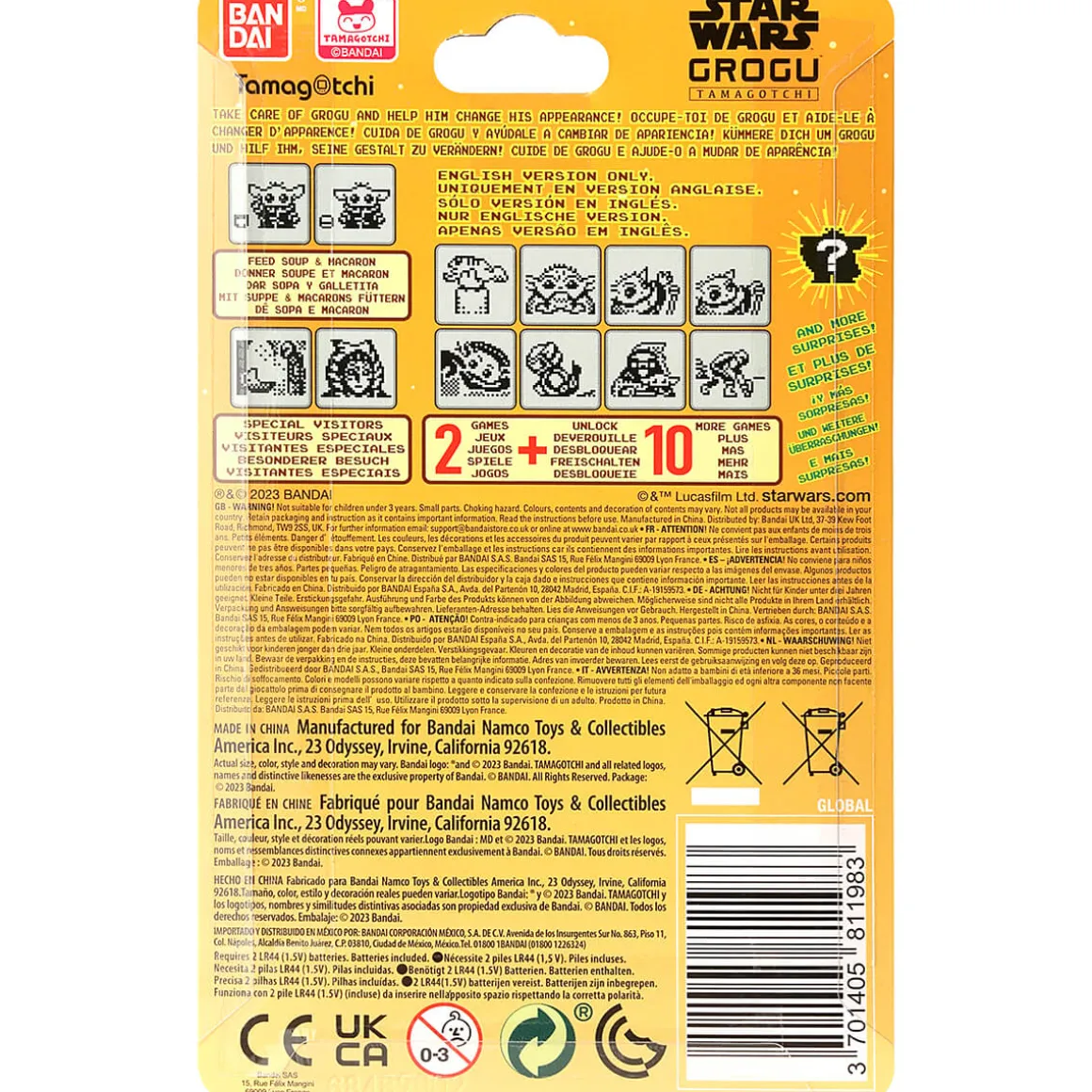 Star Wars Grogu Use The Force Tamagotchi by Bandai