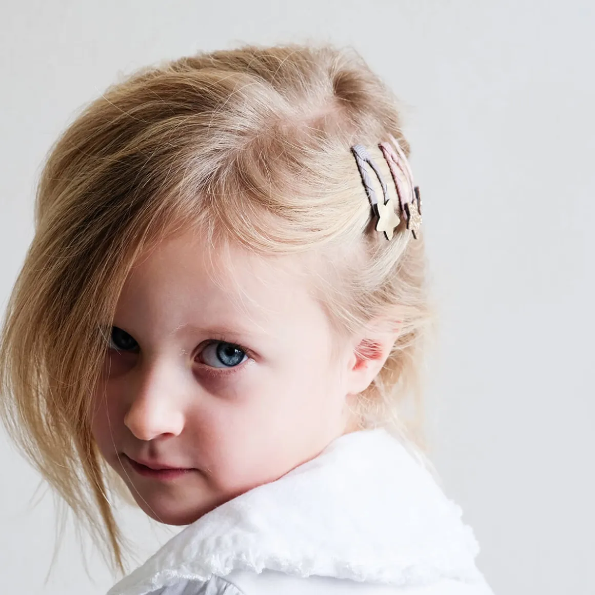 Stellina Mini Clic Clac Hair Clips in Neutrals by Mimi & Lula