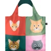 Stephen Cheetham Cats Recycled Shopping Bag by Loqi