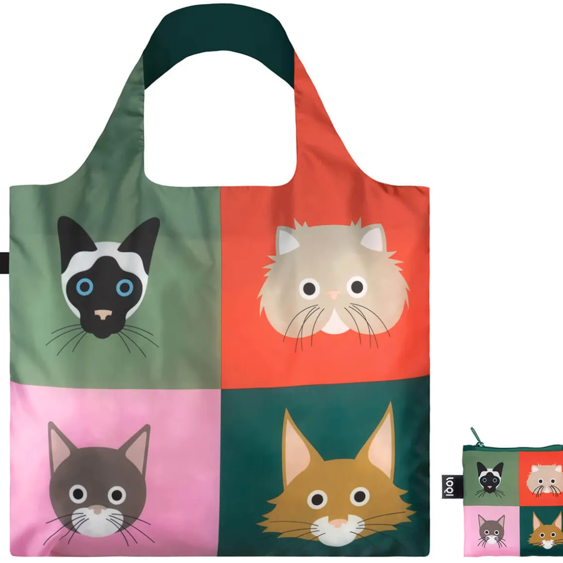 Stephen Cheetham Cats Recycled Shopping Bag by Loqi