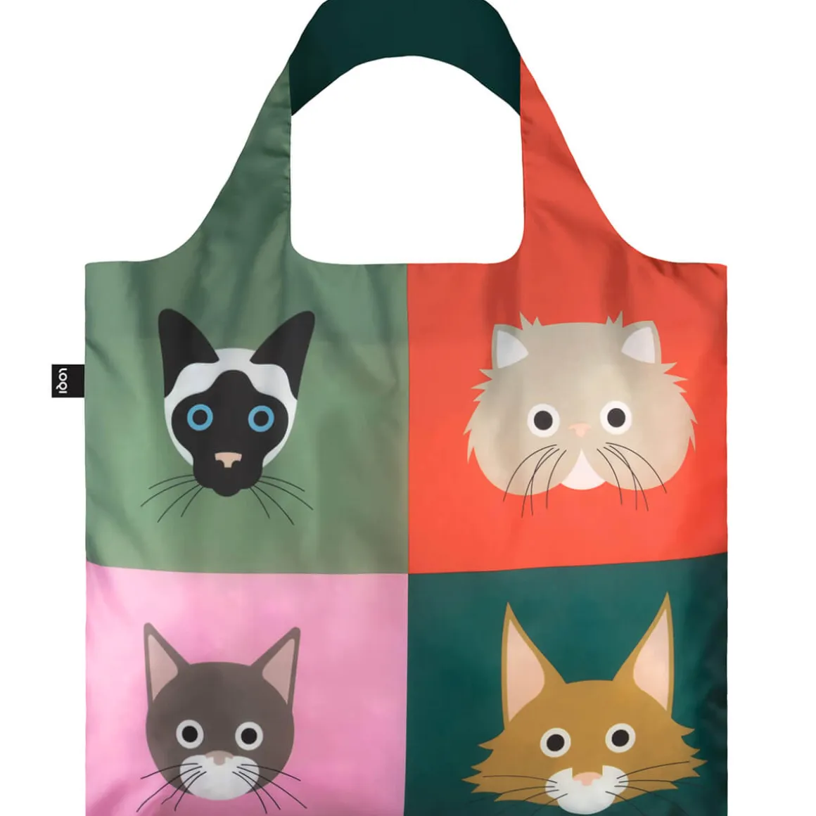 Stephen Cheetham Cats Recycled Shopping Bag by Loqi