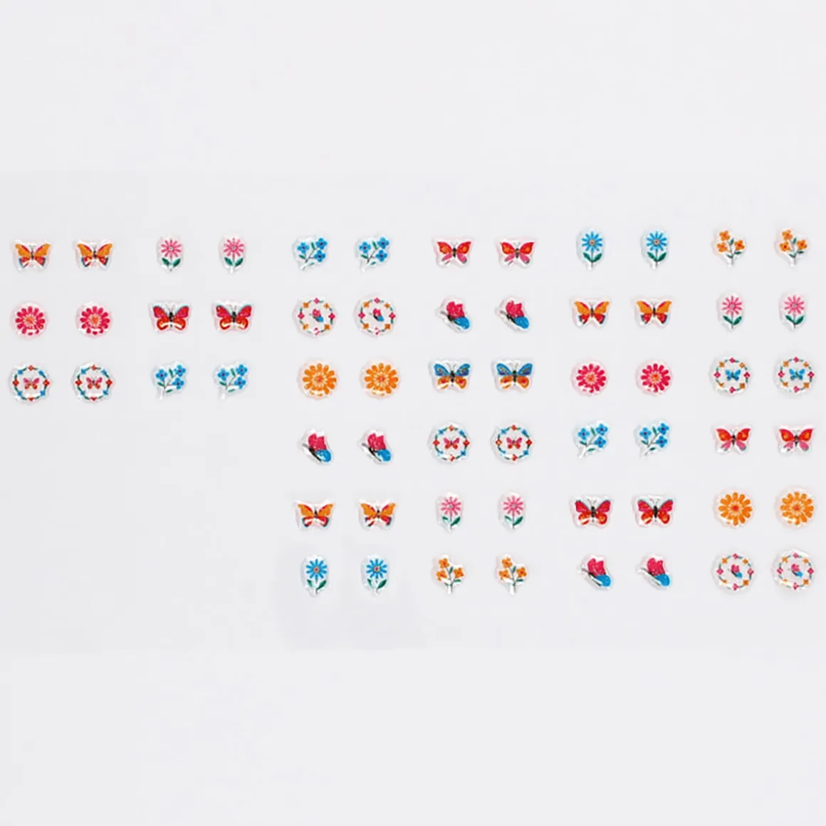 Stick on Earrings Floral (30 pairs) by Rex London