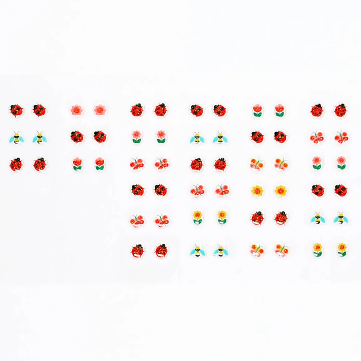 Stick on Earrings Ladybird (30 pairs) by Rex London
