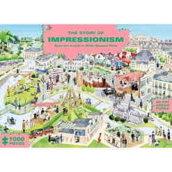 Story of Impressionism 1000 Piece Jigsaw Puzzle: Spot the Artists in Belle Époque Paris by Marcel George