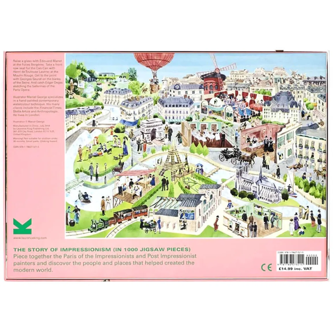 Story of Impressionism 1000 Piece Jigsaw Puzzle: Spot the Artists in Belle Époque Paris by Marcel George