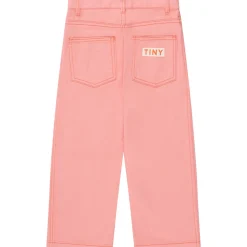 Straight Contrast Jeans in Peach by Tinycottons