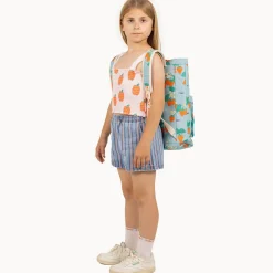 Strawberries Backpack in Warm Grey by Tinycottons