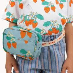Strawberries Bum Bag in Warm Grey by Tinycottons