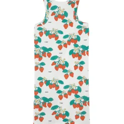 Strawberries Dress in Off White by Tinycottons