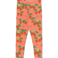 Strawberries UV Leggings in Dark Pink by Tinycottons