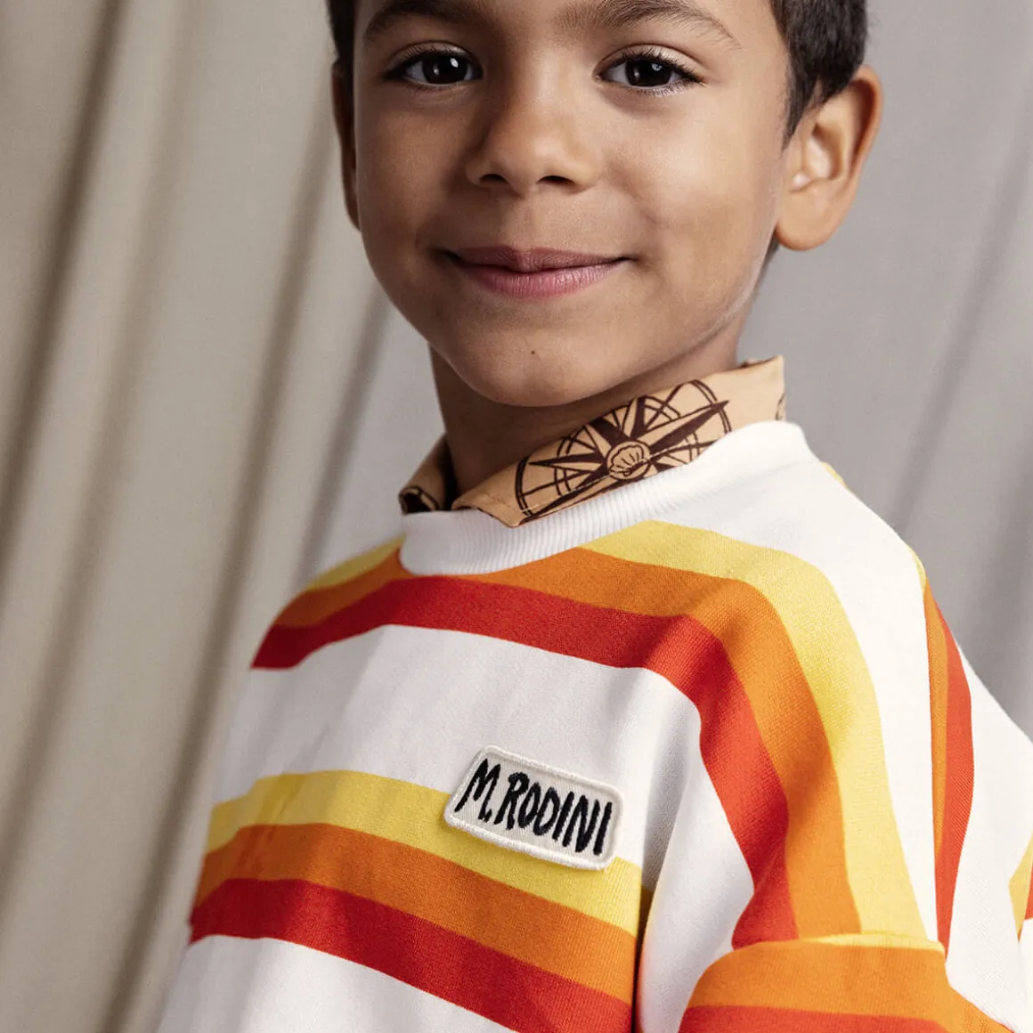 Stripe AOP Sweatshirt by Mini Rodini