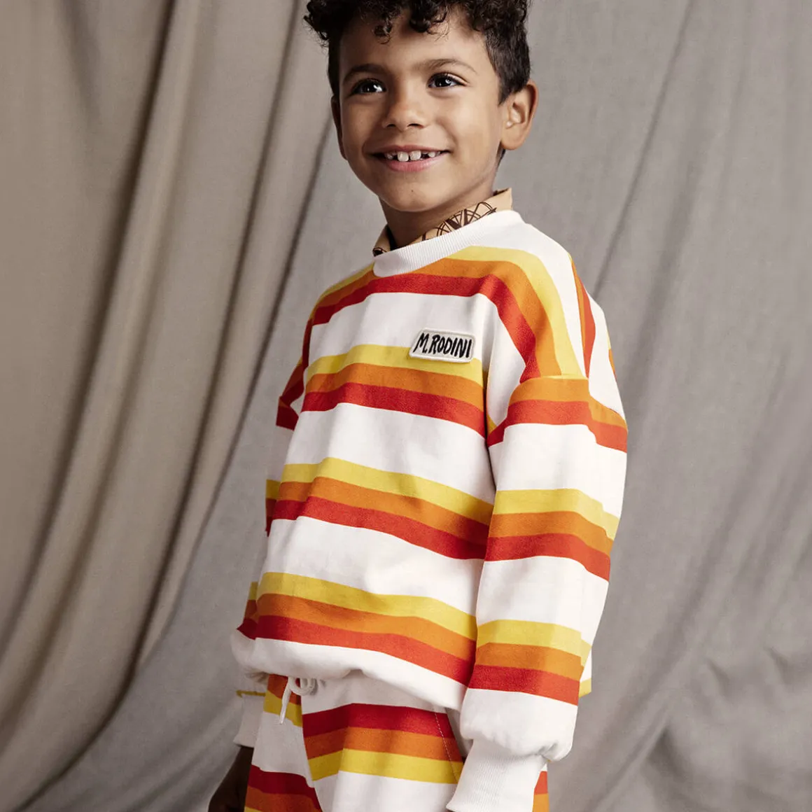 Stripe AOP Sweatshirt by Mini Rodini