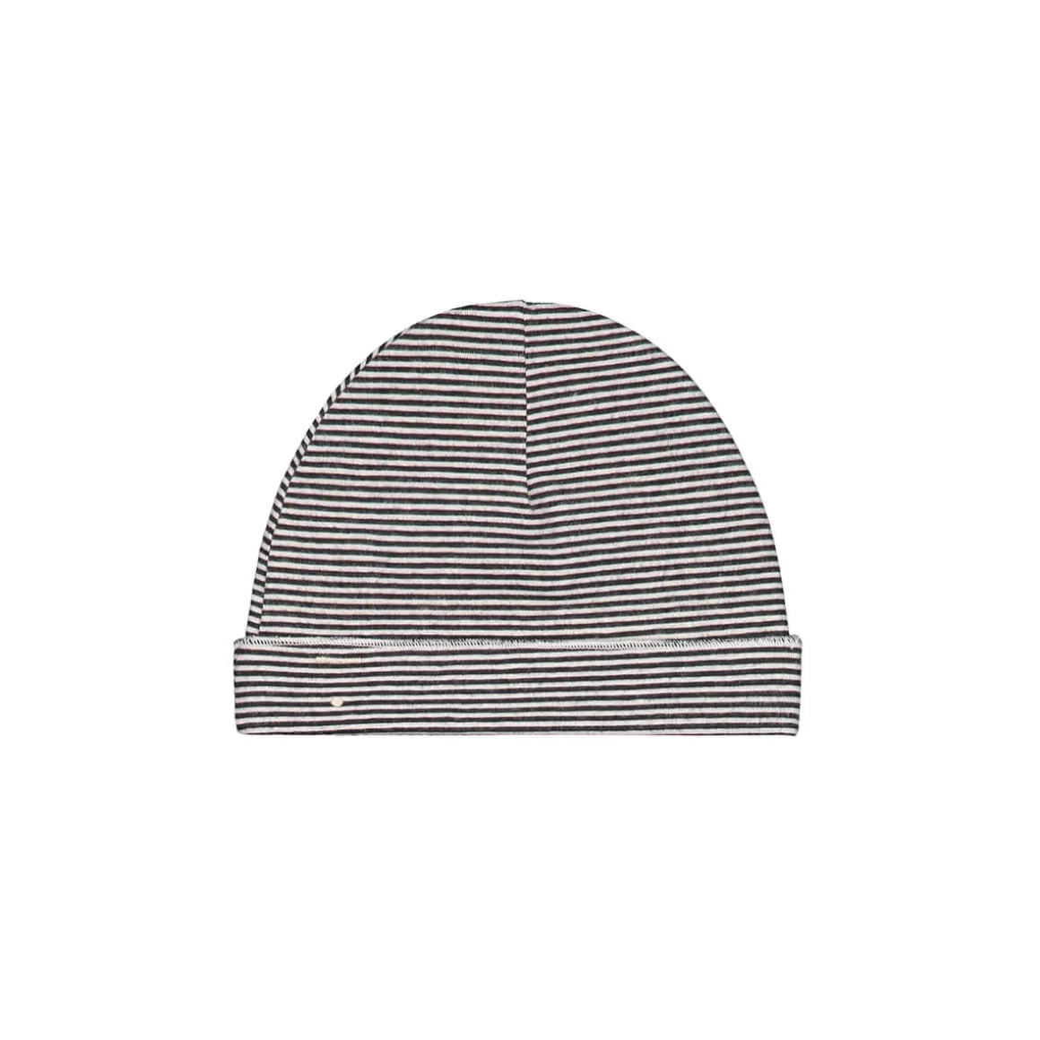 Stripe Baby Beanie in Nearly Black by Gray Label - Last One In Stock - 6-12 Months