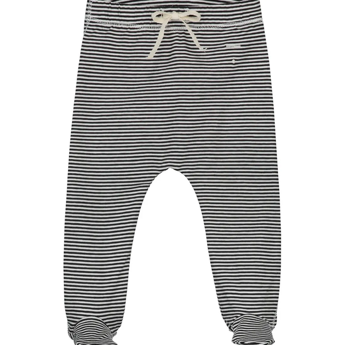 Striped Baby Footies in Nearly Black by Gray Label - Last Ones In Stock - 0-12 Months