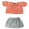 Striped Knitted Sweater And Skirt for Big Sister Mouse by Maileg