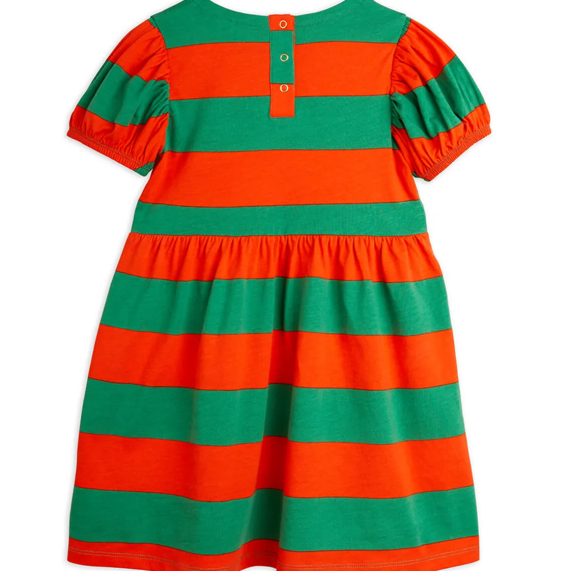 Stripe Puff Sleeve Dress by Mini Rodini