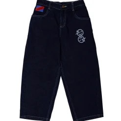 Stripes Pocket Jean in Dark Indigo by Wynken